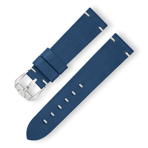 1521 Navy Blå Handmade Læderrem