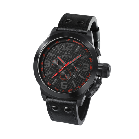 Cool Black Red Chronograph